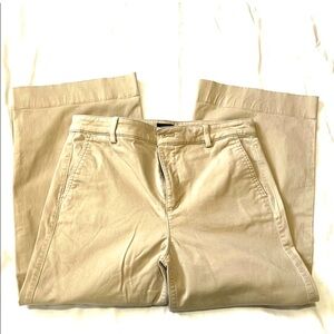 J.Crew Womens wide leg chino pants size 6